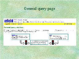 General query page
