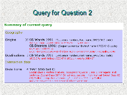 Query for Question 2 