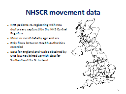 NHSCR movement data