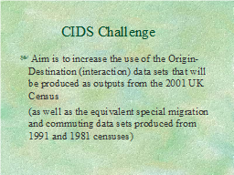CIDS Challenge