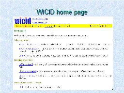 WICID home page