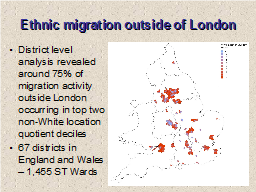 Ethnic migration outside of London