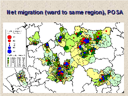 Net migration (ward to same region), POSA