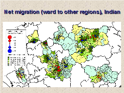 Net migration (ward to other regions), Indian