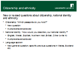 Citizenship and ethnicity
