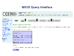 WICID Query Interface