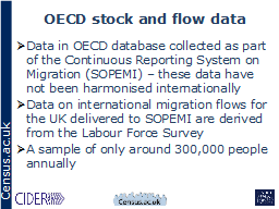 OECD stock and flow data