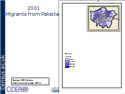 2001
Migrants from Pakistan