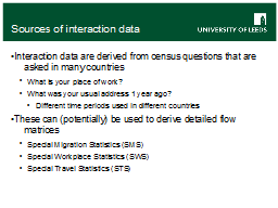 Sources of interaction data